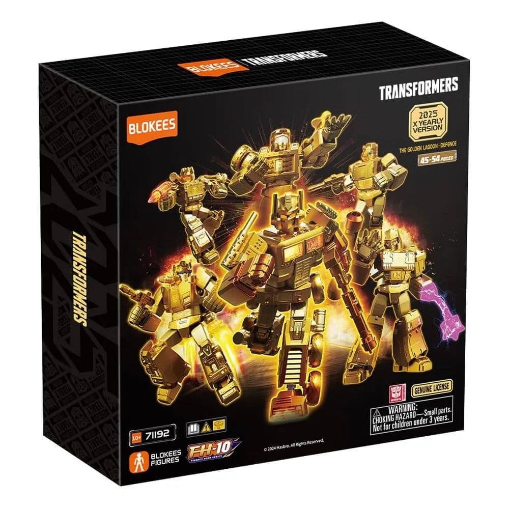 Street Art BLOKEES Transformers Limited Edition Gold Series 2 Model Kit Box SetLTD ED GOLD SERIES 2 MODEL KIT BOX SET