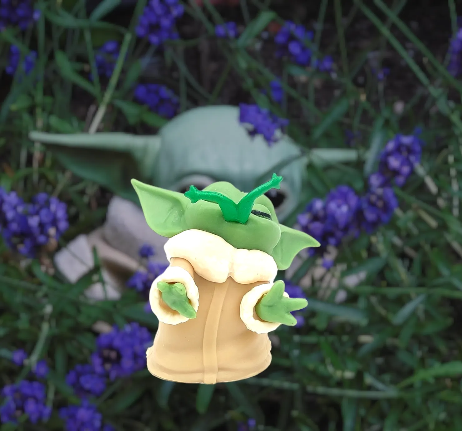 The Mandalorian | Star Wars | Grogu Baby Yoda Action Figure | Star Wars Model E | 5.5 Cms | Action figure