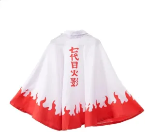 Loyal Friend Uzumaki Naruto 7th Hokage Cape Cosplay Costume