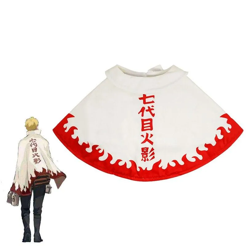 Custom Figure Pilot Model Uzumaki Naruto 7th Hokage Cape Cosplay Costume