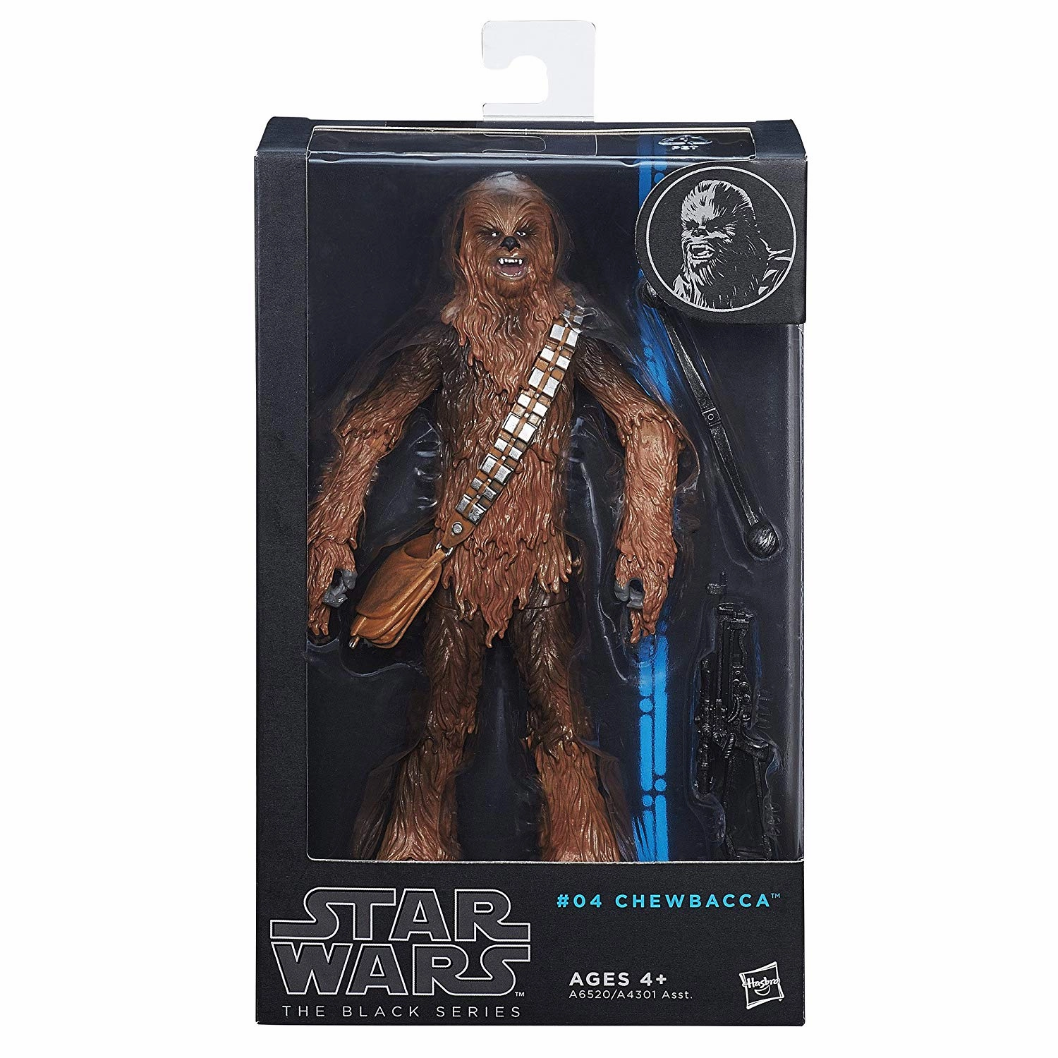 Hasbro Star Wars Black Series Blue Wave #04 Chewbacca 6 Inch Action Figure Cryptid Model Desk Decor