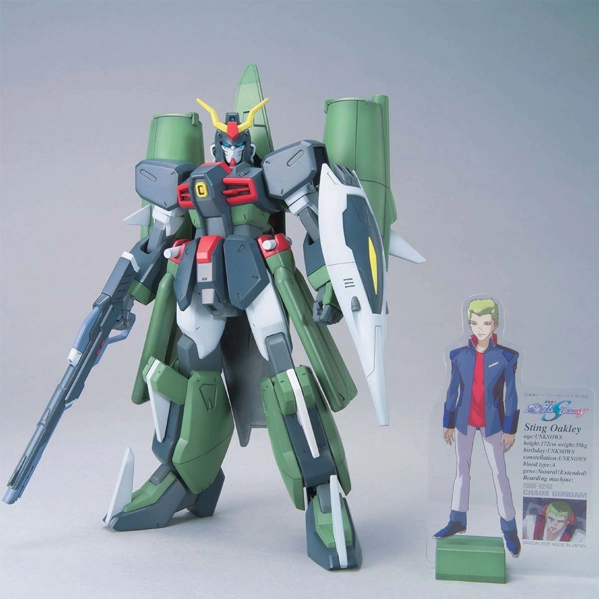 Gundam 1/100 NG #02 ZGMF-X24S Chaos Gundam Seed Destiny Model Kit TV show DIY Model