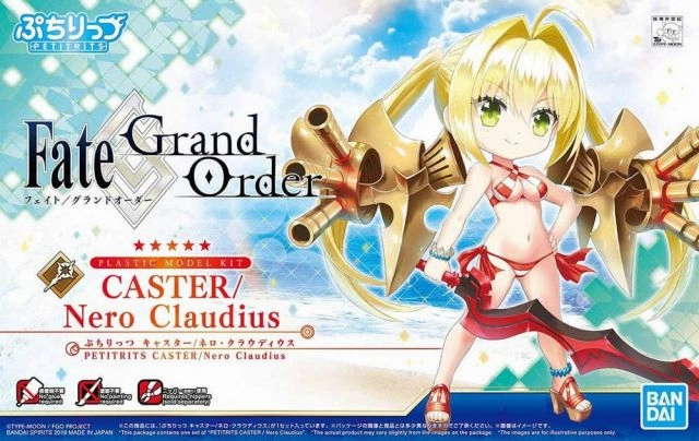 Contemporary Home PVC Showcase Bandai Petitrits #02 Fate/ Grand Order Caster (Nero Claudius) Model Kit
