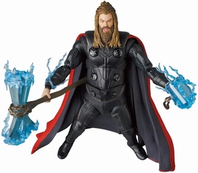 Silver Coated Mafex No. 149 Marvel's Avengers Endgame Thor Action Figure Medicom