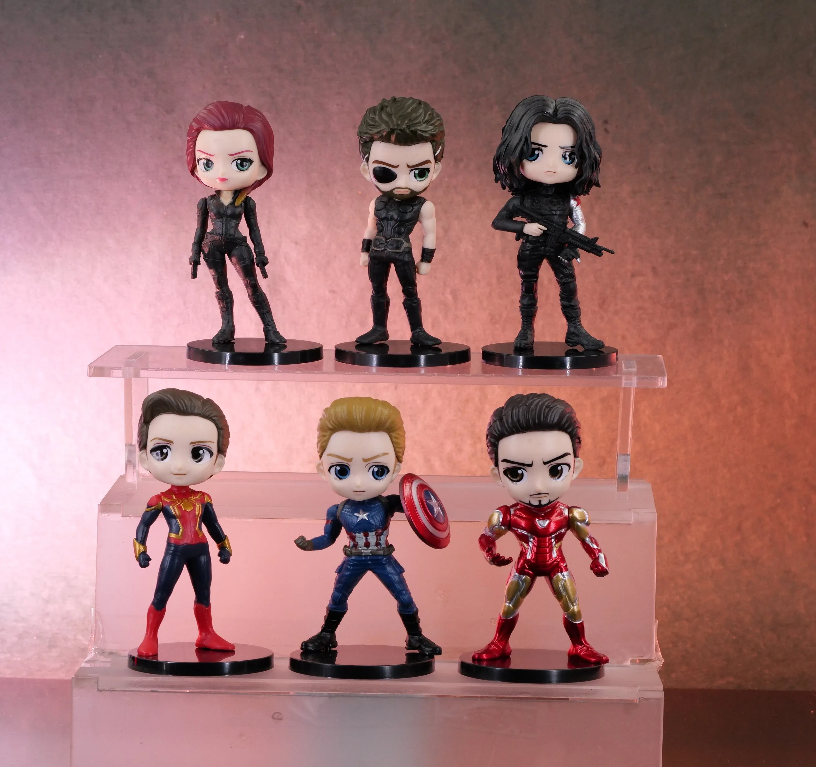 Amateur Hobby Bird Model Marvel Avengers Superheroes Set Of 6 Action Figures (10 Cms)