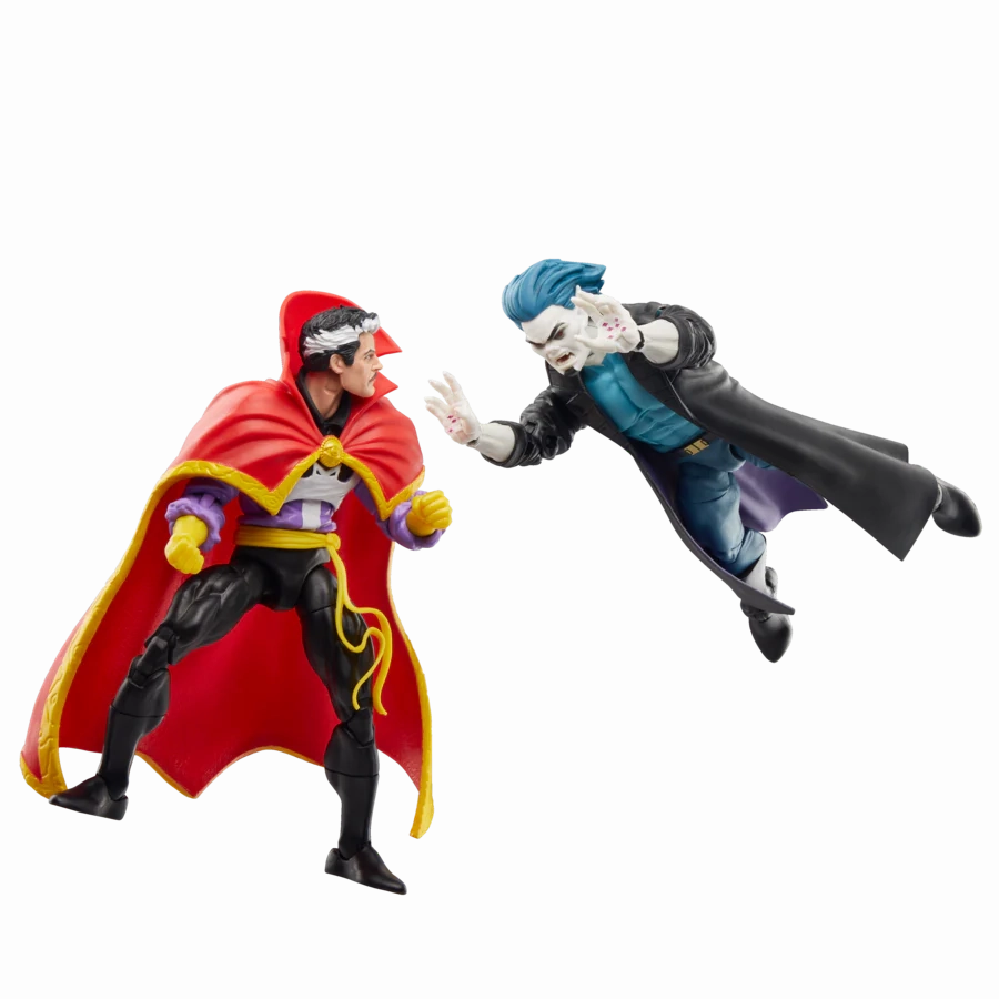 Marvel Legend VHS 90's Spider-Man The Animated Series Doctor Strange and Morbius Action Figure Robot Goods Greek Statue