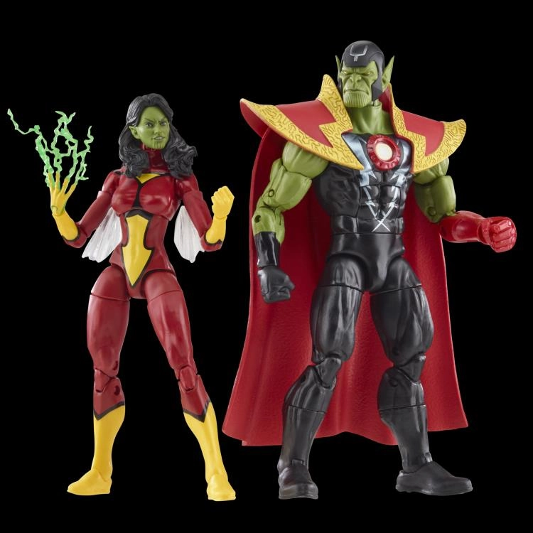 Marvel Legends 60th Anniversary Avengers Beyond Earth's Mightiest Skrull Queen and Super-Skrull Two Pack Action Figure Convention Exclusive