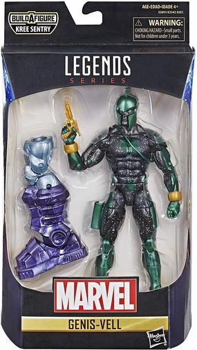 Marvel Legends Captain Marvel Series Genis-Vell Kree Sentry BAF Wave Action Figure Action Object Gaming Collectible