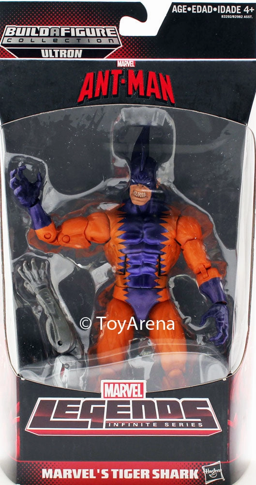 PVC Item Fantasy Model Marvel Legends Infinite Series Marvel's Tigershark w/ Ultron BAF Ant-Man Action Figure