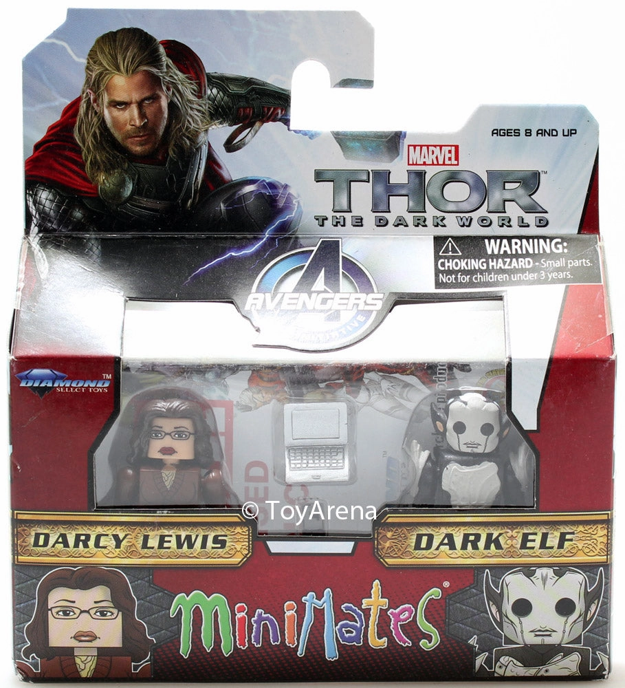 Limited Sculpture Fantasy Collection Marvel Minimates Series 53 Darcy Lewis and Dark Elf 2-Pack Action Figure