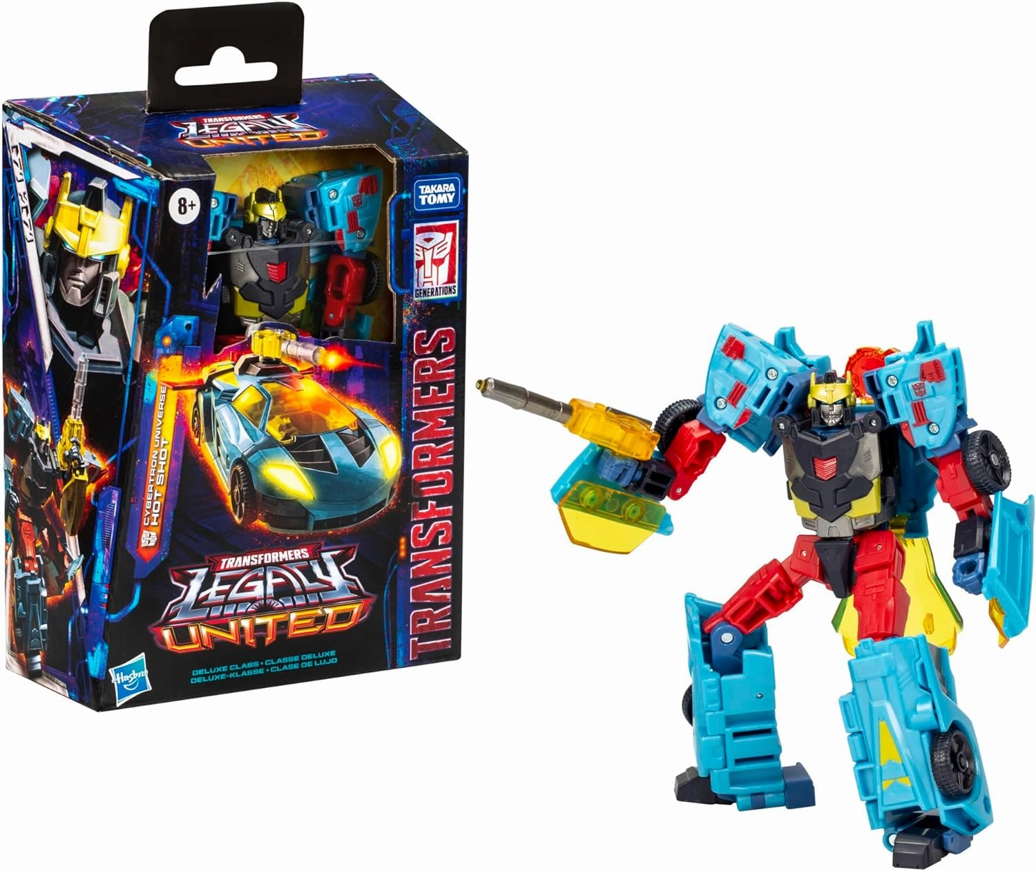 Birthday gift Transformers Generations Legacy United Deluxe Class Cybertron Universe Hot Shot Action Figure
