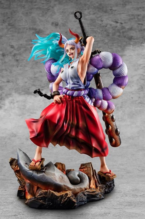 Megahouse POP Portrait of Pirate One Piece Warrior Alliance Maximum Yamato Statue Figure Blind Bag Tool Accessory