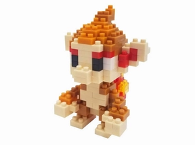 Kawada Nanoblock Pokemon Buildable Chimchar Building Blocks Figure Rococo Sculpture