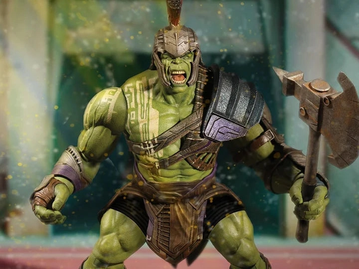 Mezco Toyz ONE:12 Collective: Gladiator Hulk from Thor Ragnorok Action Figure Metallic Finish