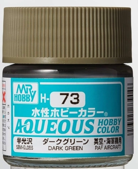 stress relief Collector Display Mr. Hobby Aqueous Hobby Color H73 Semi-Gloss Dark Green 10ml Bottle