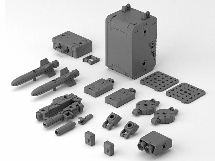 PVC Creation Static Figure Bandai 30 Minutes Missions 30MM #W-17 1/144 Option Parts Set 8 (Multi Backpack) Model Kit