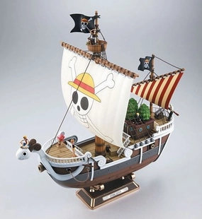 Glow In Dark Silver Coated Bandai One Piece Going Merry Ship Model Kit
