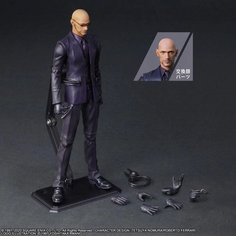 Sculpture Reproduction Final Fantasy VII Remake Rude Play Arts Kai Action Figure