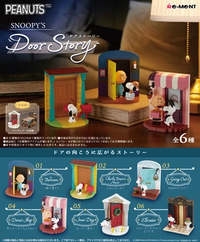 Vinyl Object Re-Ment Peanuts Snoopy's Door Story Trading Figures Box Set of 6