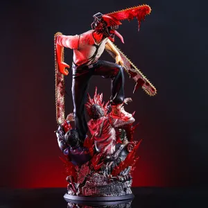 Podcast Studio Anime Collection Chainsaw Man Denji Attacking Mode Premium Magnatic Assembled Action Figure | 38 Cms |