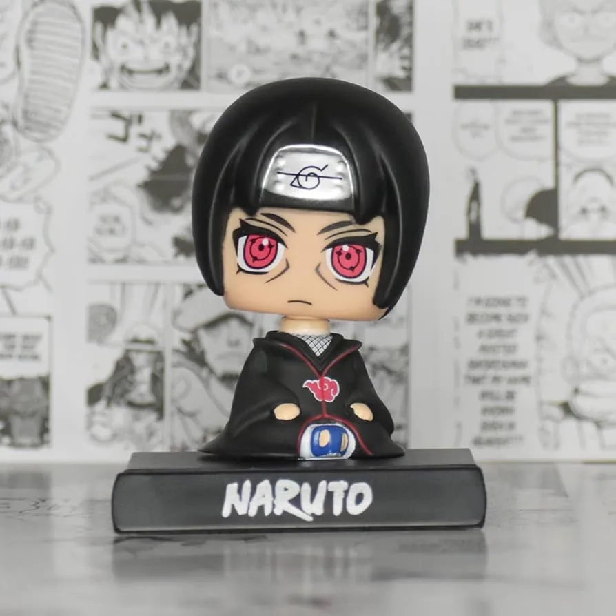 Naruto Anime Itachi Uchiha Bobblehead With Mobile Holder | 13 CM | Mindfulness practice Designer Goods