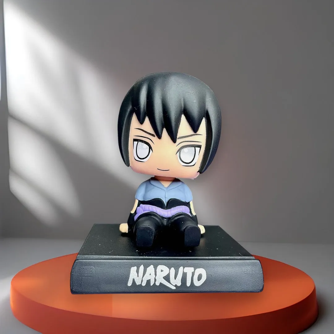 All Season Naruto Anime Sasuke Bobblehead with Mobile Holder | 13 CM |
