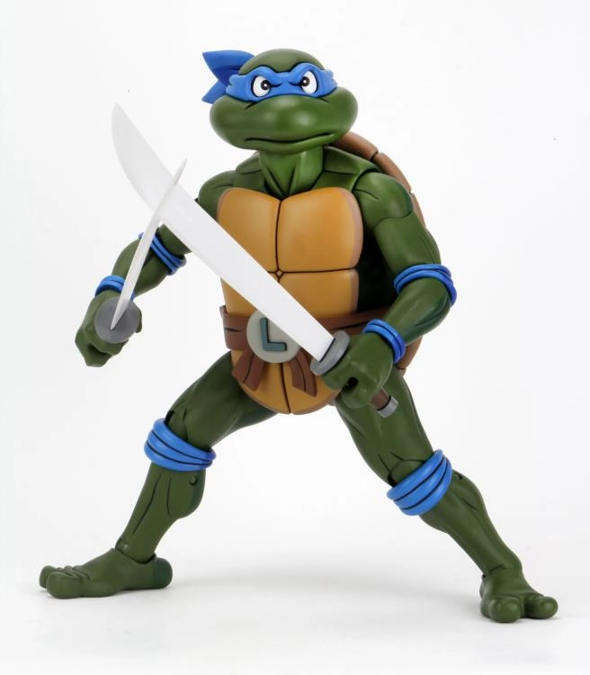 Birthday gift NECA 1/4 Teenage Mutant Ninja Turtles Animated Series Leonardo Scale Action Figure