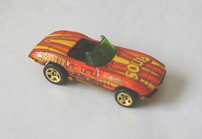 Hot Wheels Soul 1965 Chevorlet Corvette Diecast Vehicle 16/32 Metallic Red Small Space Crypto Art