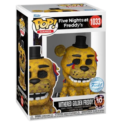 Anime Model FIVE NIGHTS AT FREDDY'S - POP Gaming #1033 - Withered Golden Freedy