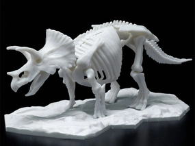 Bandai Dinosaur Limex Skeleton Triceratops Model Kit Animation Series