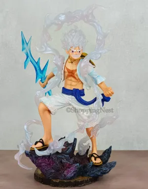 Sports Figure One PIece Gear 5 Luffy Sun God Nika Action Figure PVC Multicolour | 28 CMS  |