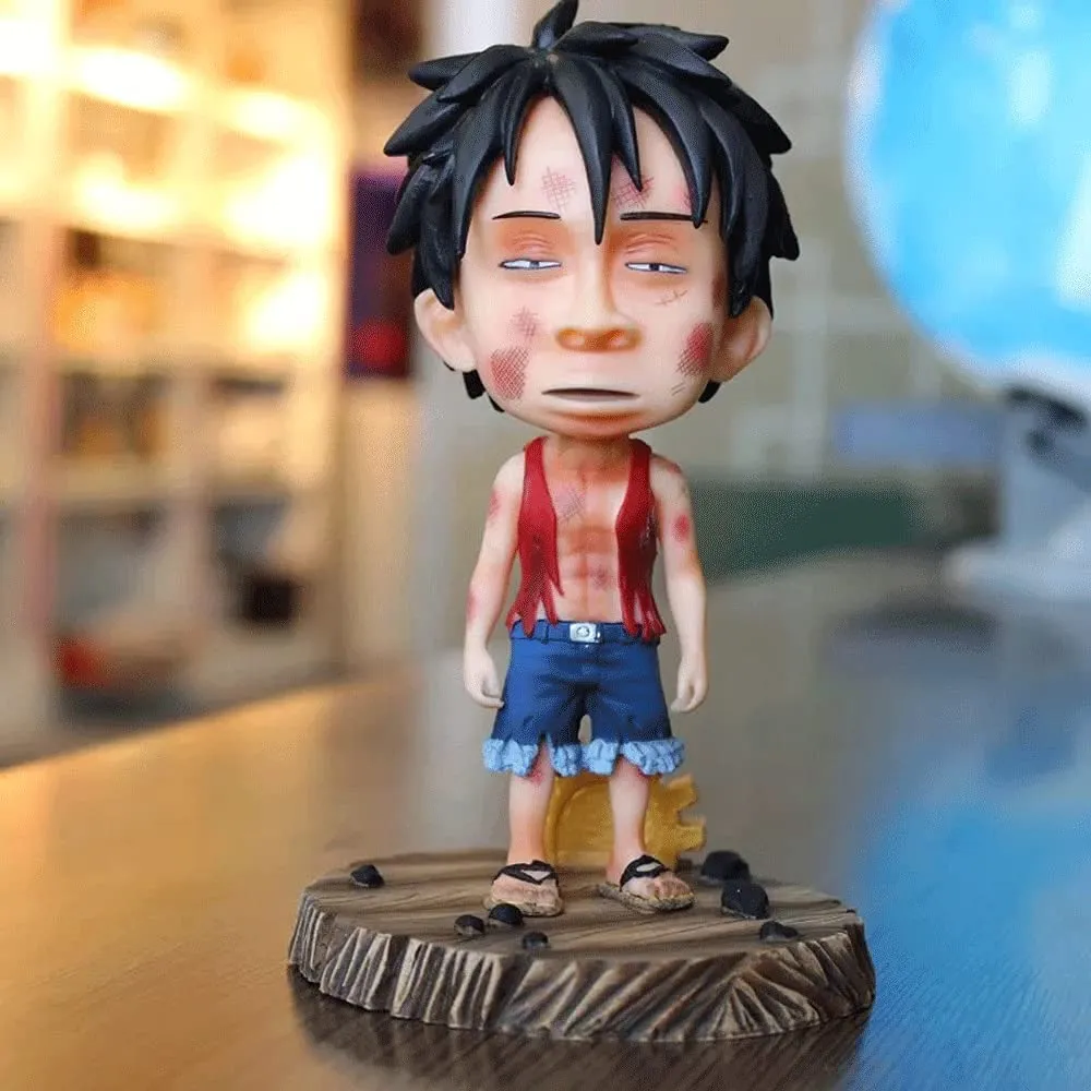 Gaming Figure One Piece | Monkey D. Luffy Childhood Version Bruised Anime Action Figure | 15 Cm |