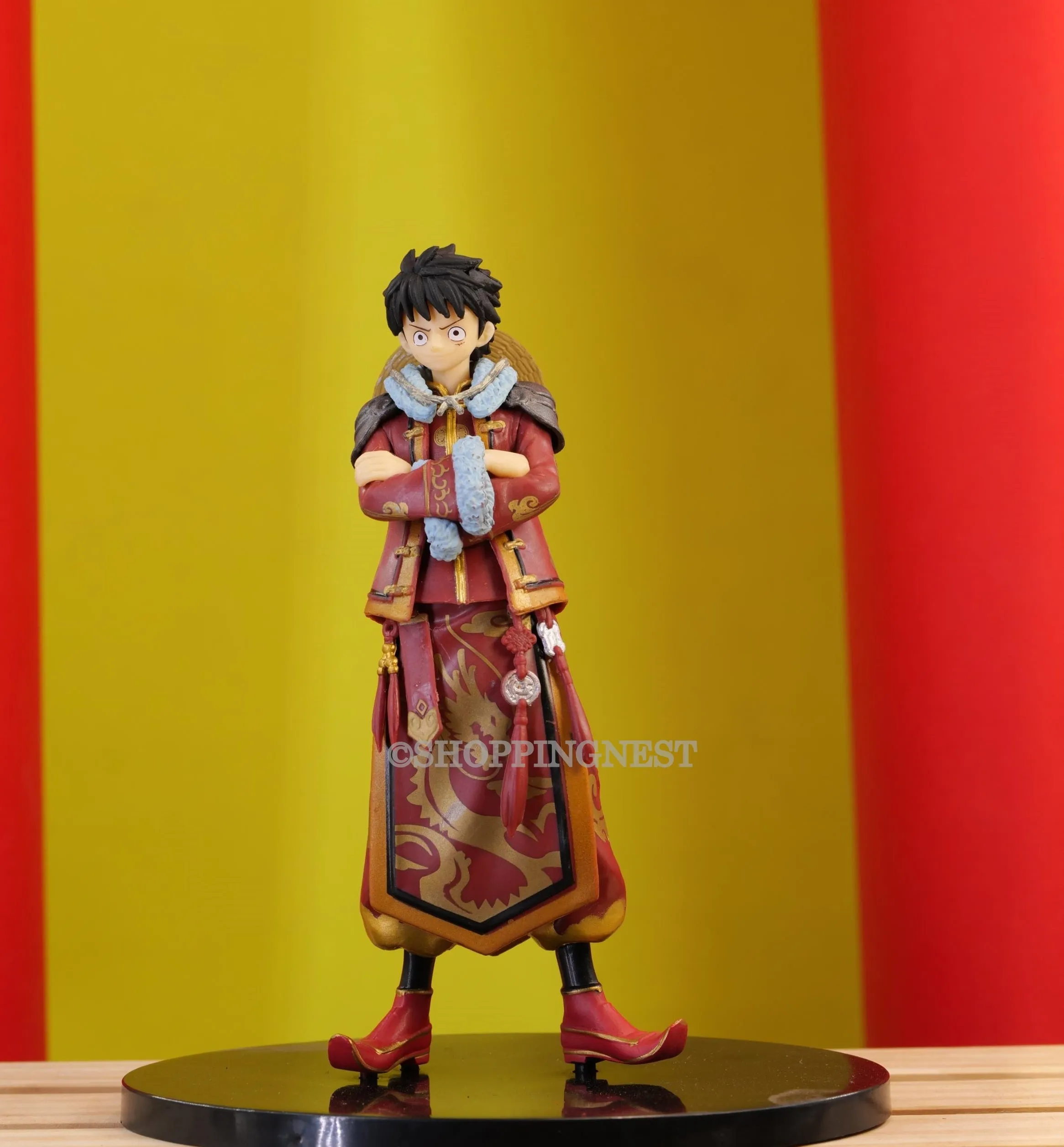 Vinyl Display One Piece | Monkey D Luffy Land of Wano Style Anime Action Figurine | 17 Cm |