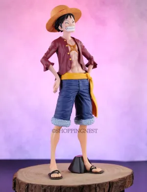 One Piece Monkey D Luffy With 3 Different Faces Action Figurine |27Cm| Antique Reproduction