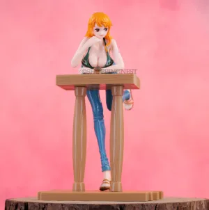 Pixar Character Exhibition Piece One Piece Nami  Action Figure Over Count Pirate Anime Figure |  16 Cms |