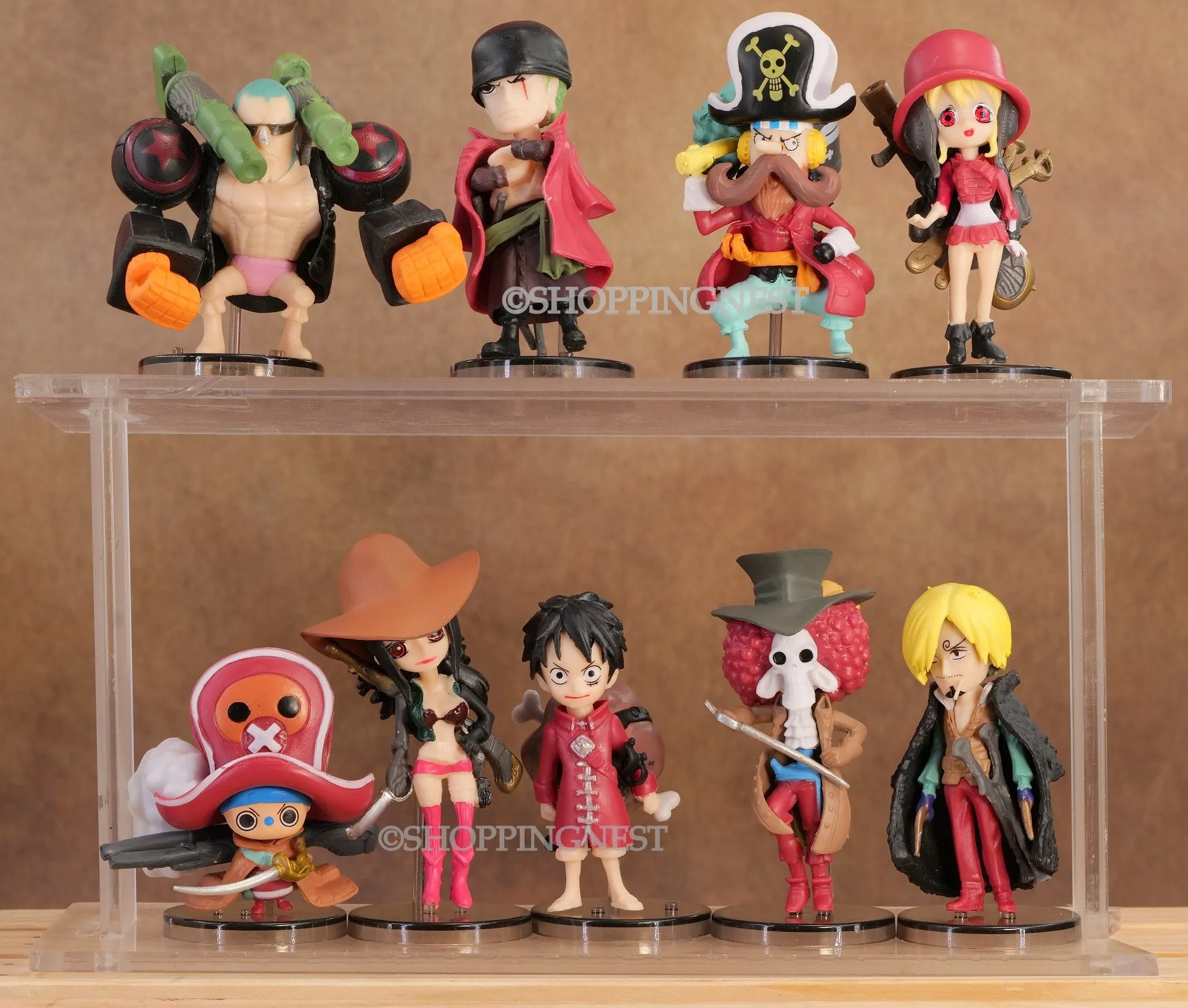 One Piece Set of 9 Action Figures Multicolour PVC Detailed Anime Figures | 9-10 CMS | YouTube Background