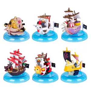 One Piece  |Thousand Sunny Ship Detailed Anime Figurine |Set of 6 Ships | 7 cm | Superhero Creation