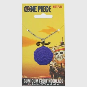 ONE PIECE NETFLIX - Gum Gum Fruit - Limited Edition Necklace Standing Pose