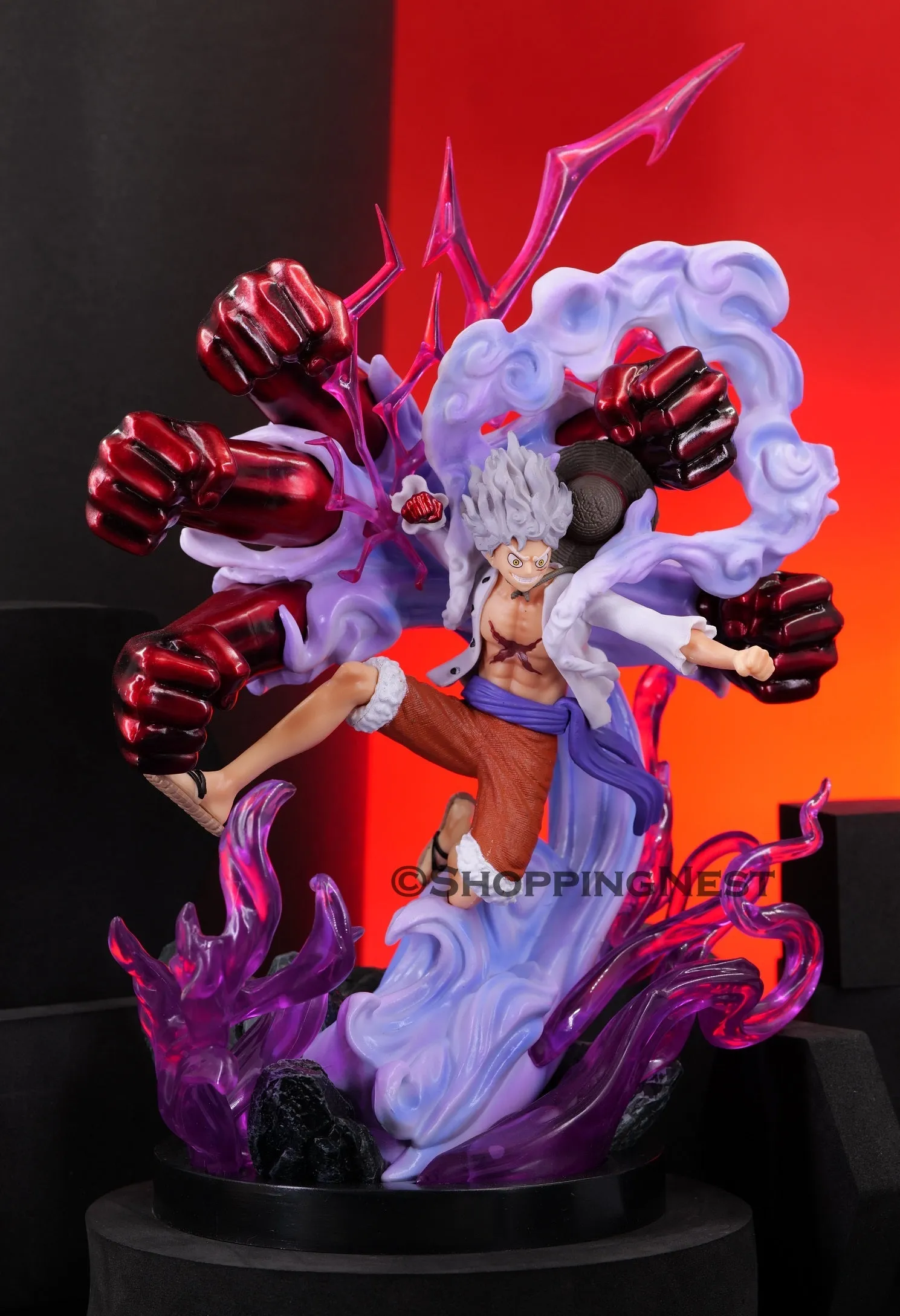 Vinyl Figure Onepiece Anime Luffy Gear 5 Sun God Nika Action Figure | 28 CMS |