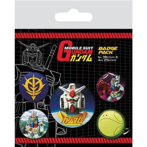 Static Pose GUNDAM - Intergalactic - Pack 5 Badges