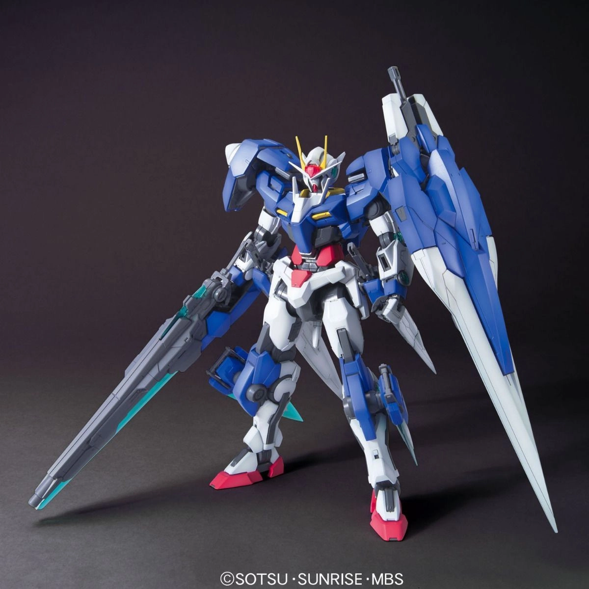 Gundam 1/100 MG 00 OO Gundam Seven Sword/G GN-0000GNHW/7SG Celestial Being Model Kit Anime Series Action Showcase