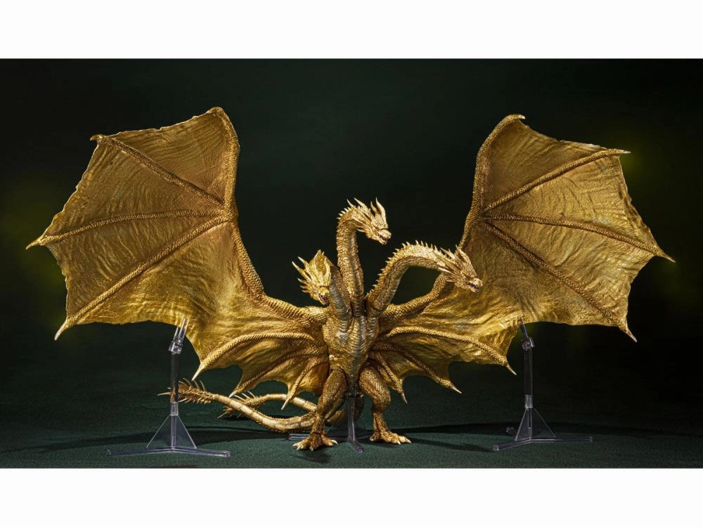 S.H. Monsterarts Godzilla: King of the Monsters Ghidorah (Special Color Version) Action Figure Unisex Design
