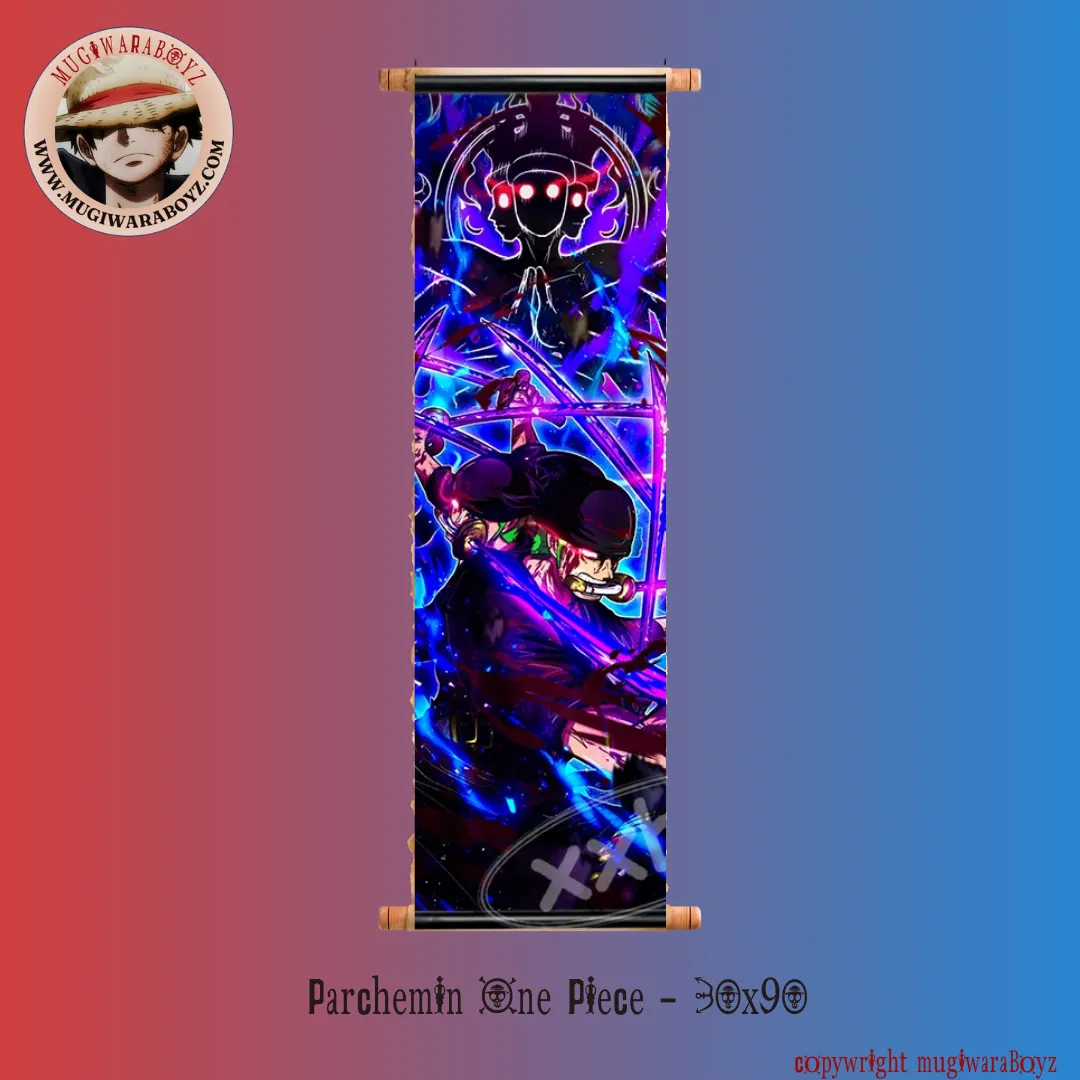 Comic Book Satisfaction Gain Parchemin One Piece - Roronoa Zoro "Ashura"