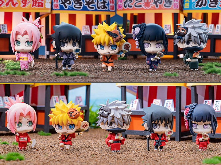 Summer Toy Petit Chara! Land Figures Naruto: Shippuden 10th Anniversary Ver. Trading Figures Box Set of 10
