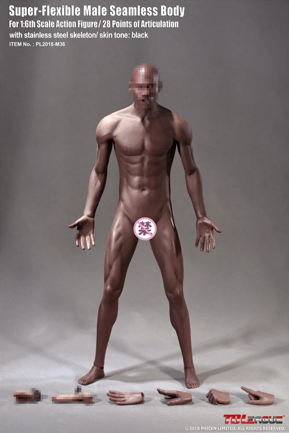 Phicen TBLeague M36B Male Seamless 1/6 Body Action Figure Stability Maintain Digital World