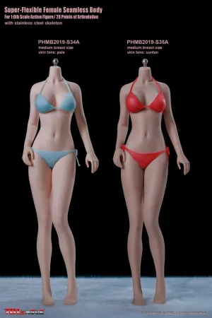 Galactic Rotation Phicen TBLeague S35A Suntan, Medium Bust Female Seamless 1/6 Body Action Figure