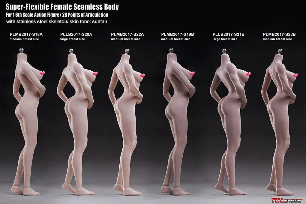 Phicen TBLeague S18A Pale, Medium Bust Female Seamless 1/6 Body Action Figure Game Mechanics Mark Achieve