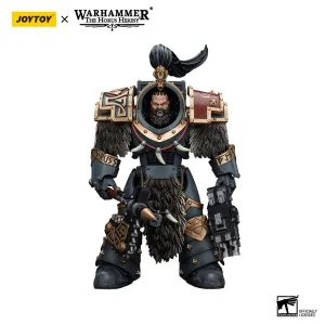 JOYTOY Warhammer The Horus Heresy Space Wolves Varagyr Wolf Guard Squad Varagyr Thegn 1/18 Action Figure Impact Make Challenge Level
