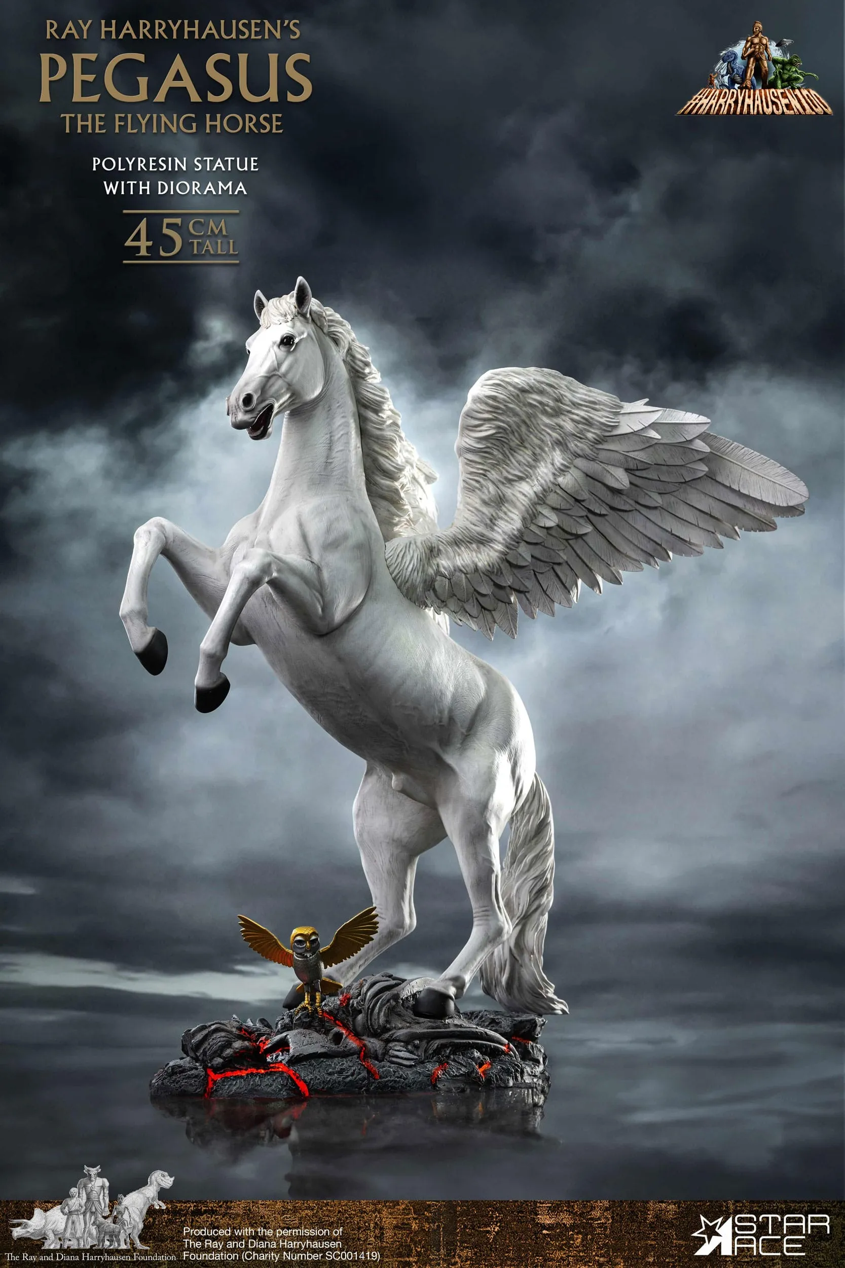 Tower Stacking Culture Enthusiast Star Ace Toys Ray Harryhausen's Pegasus: The Flying Horse 2.0 Deluxe Version Statue
