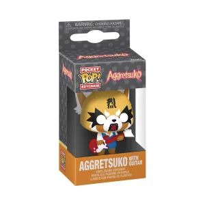 NFC Feature POP KEYCHAIN AGGRETSUKO W GUITAR FIG